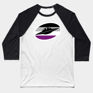 Asexual UFO Cryptid Pride Baseball T-Shirt